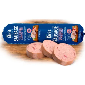 Brit Premium Sausage Chicken & White fish 12x800g