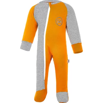 Dětský overall Little Angel Overal smyk DR Outlast® - medová/pruh bíločerný Velikost oblečení: 86