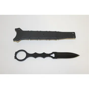 Multifunkční nůž P.R.C. Házecí nůž s plastovou pochvou - černý