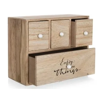 Šperkovnice Home decor Šperkovnice III 25,5 x 20,5 x 12 cm, 4 šuplíky