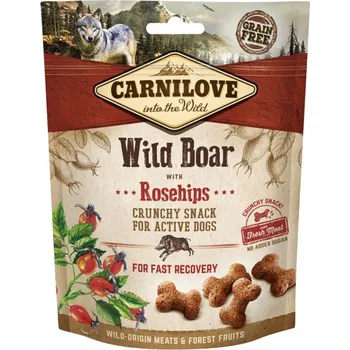 Pamlsek pro psa Carnilove Dog Crunchy Snack Wild Boar&Rosehips 200g