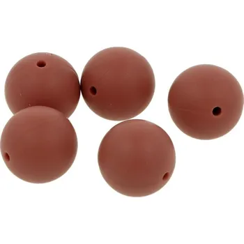 Příze Silikonový korálek 19mm Růžovo-hnědý (Silikonový korálek 19mm Růžovo-hnědý)