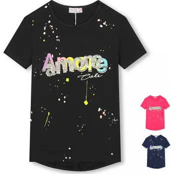 Dívčí tričko KUGO DÍVČÍ TRIČKO "AMORE" Barva: růžová, Velikost: 164