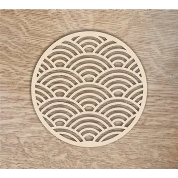 Podtácek Dřevěný podtácek standard - Vlnky