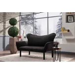 Designová rozkládací pohovka Wenda 140 cm černá