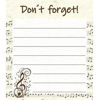 SN-12 Samolepící papírky 7x8cm 100 listů- NOTY