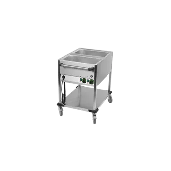 RM GASTRO Vodní lázeň pojízdná elektrická GN 2-1/1 ovládání na kratší straně s deskou | RM - BMPK 2120