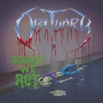 LP Obituary: Slowly We Rot - Live & Rotting CLR 2022 Coloured Green Slime & Neon Vinyl