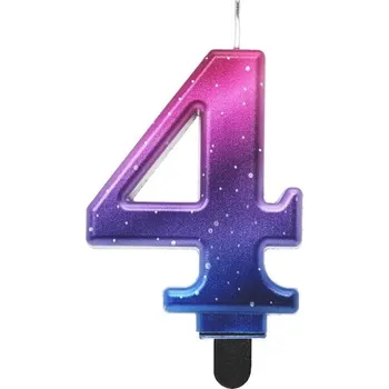 Galaxy narozeninová svíčka - 4