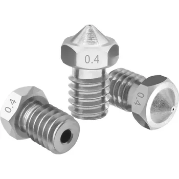 Příslušenství k 3D tiskárně Ocelová tvrzená tryska M6 - 0,4mm / 1,75mm