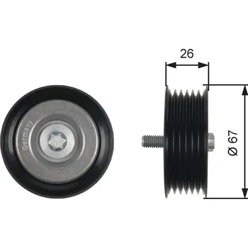 Vratná/vodicí kladka, klínový žebrový řemen GATES T36438