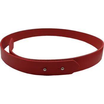 Opasek opaskujse Dámský kožený opasek HIT XXL, červená kůže, sedlářské knoflíky Délka opasku: 130 cm