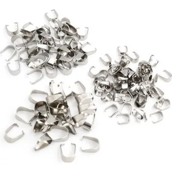 Materiál na výrobu šperku Ocelová šlupna 5 ks 3 x 7 mm