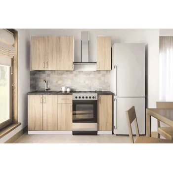 Kuchyňská linka Nábytek Pyramida, s.r.o. Kuchyně FELIPE 120 bílá/dub sonoma