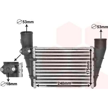 Chladič motoru Chladič turba VAN WEZEL 03004112