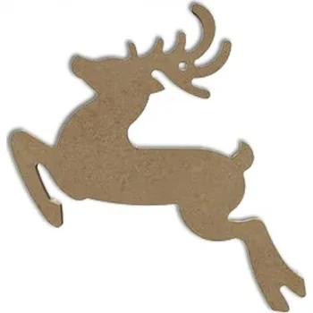 Vánoční dekorace Dřevěný výřez k dekoraci Gomille závěsný, 16 x 14 cm – sob skákající