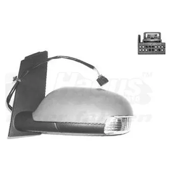 Auto zrcátko Vnější zpětné zrcátko VAN WEZEL 5856817