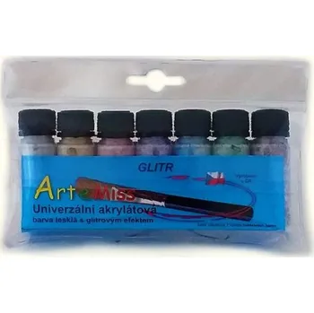 Speciální výtvarná barva Sada univerzálních glitrových barev - KRUG720