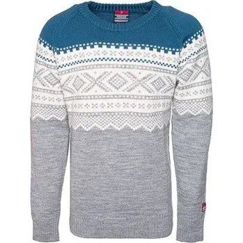 Dívčí mikina Pánský vlněný svetr Ulvang Marius Roundneck modrá velikost oblečení XL