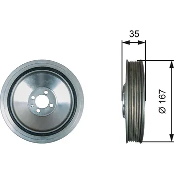 Řemenice, klikový hřídel GATES TVD1135