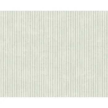 Tapeta Vliesová tapeta zelené a krémové proužky ve vintage stylu, 390765 / Tapety na zeď 39076-5 Maison Charme (0,53 x 10,05 m) A.S.Création
