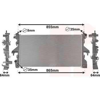Chladič motoru 6/15- chladic 2.3TDi [780*400*24]