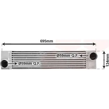 Chladič motoru Chladič turba VAN WEZEL 06004375