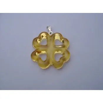 Přívěsek Přívěsek jantar rekonstruovaný čtyřlístek