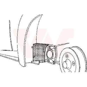 Příslušenství karosérie Podběh kola VAN WEZEL 5801470
