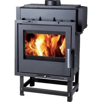 Krbová kamna Haas+Sohn Rukov s.r.o. HAAS+SOHN VESUVIO II/10/1S krbová vložka s výměníkem, 15,6kW, černá/litinová dvířka