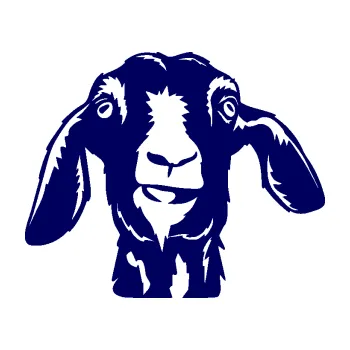 Samolepící dekorace SAMOLEPKA Koza 003 pravá (23 - tmavě modrá) NA AUTO, NÁLEPKA, FÓLIE, POLEP, TUNING, VLASTNÍ TEXT, TISK, AUTOSAMOLEPKY.cz, POLEPY, OBRÁZEK, LOGO, SAMOLEPKY