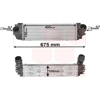 Chladič motoru Chladič turba VAN WEZEL 06004457