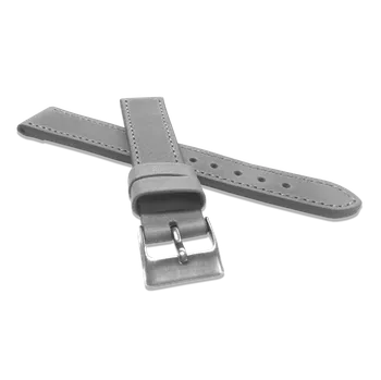 Řemínek na hodinky LAVVU Šedý prošitý řemínek SPORT z luxusní kůže Top Grain - 18 LSAUA18