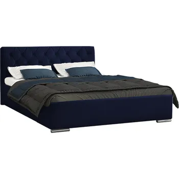 Postel Eka Čalouněná postel ELEGANT - Fresh 160x200 cm Barva látky - Fresh: Modrá (11), Úložný prostor: Bez úložného prostoru