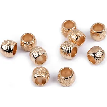 Galanterie Kovová koncovka na šňůru Ø5,5 mm / ozdoba, barva 2 zlatá sv.