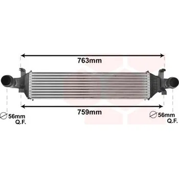 Chladič motoru Chladič turba VAN WEZEL 30004658