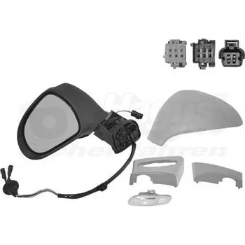 Auto zrcátko Vnější zpětné zrcátko VAN WEZEL 4042817