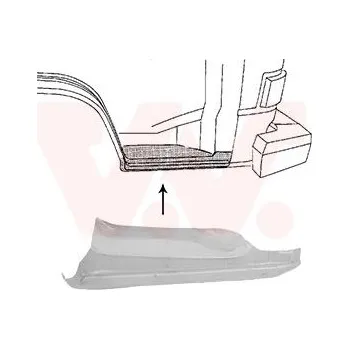 Prah karosérie Nástupní panel VAN WEZEL 5870102