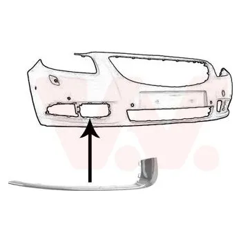 Karosérie Ozdobná / ochranná lišta, nárazník VAN WEZEL 3850582