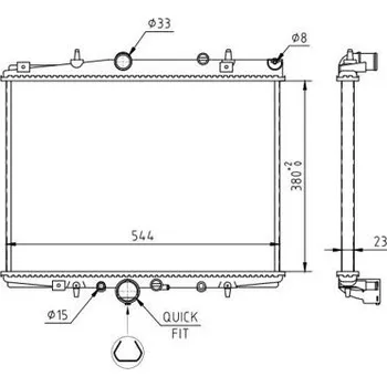 Chladič motoru Chladič, chlazení motoru HART 611 183