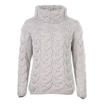 Dámský svetr Vlnka Dámský vlněný svetr Vlnka S03 světle šedá velikost oblečení XL