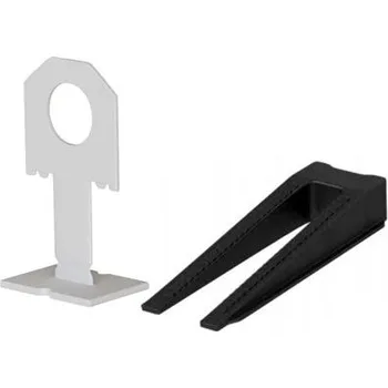 Spona bílá spoj 1,0mm 50ks / + 50 klínů