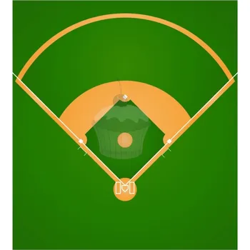 Jedlá dekorace na dort Caketools Jedlý papír "Baseballové hřiště" A4