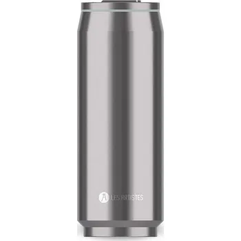 Termohrnek LES ARTISTES A-1861 Pull Can'it 500ml Metal Cestovní termorhnek stříbrný