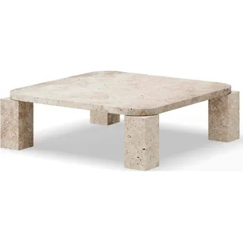 Konferenční stolek New Works Konferenční stolek Atlas 82x82, Unfilled Travertine