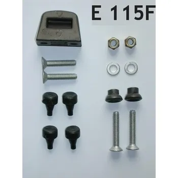 Zavazadlo na motocykl E115F GIVI upínací sada kufru 3-dílná - pro jeden kufr (2 čepy, protikus zámku,4 šrouby, gumové dorazy)