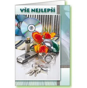 Gratulace k narozeninám 40. výročí typ B s textem Aria