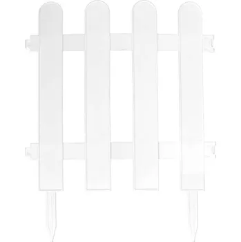 Plot Nízký zahradní plot - plastový Bílá