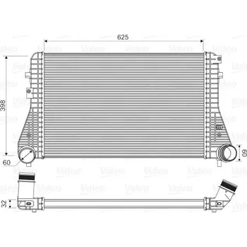 Chladič motoru Chladič turba VALEO 818339