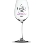 Nekupto Vtipná sklenice na víno 0,44 l - PSSST! Maminčina chvilka